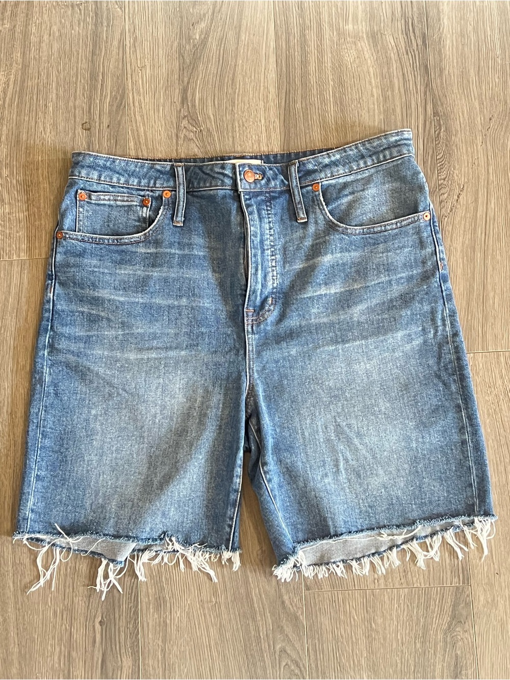 Denim Cutoff Women's Shorts in Light Blue